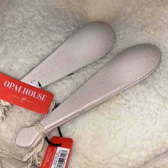 Opalhouse 2 pieces Melamine and Bamboo Fish Spoon - Picture 3 of 7